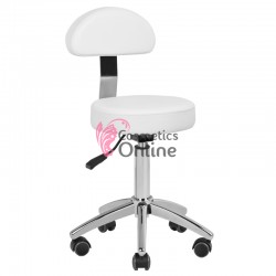 Scaun pentru salon cu spatar model AM 304 alb, art ACP 100764